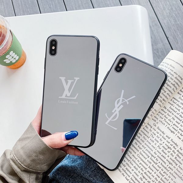 

20 дизайна бренда зеркало мобильного телефон оболочка, подходит для iPhone х XR х s Max 6S-