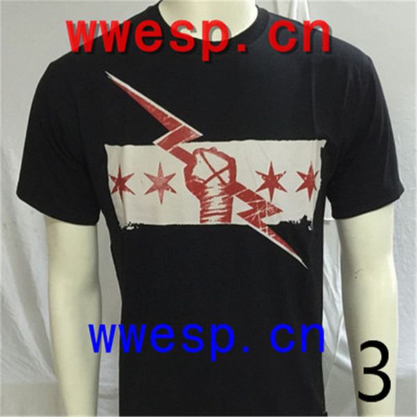 

ofwwe cotton t-shirt, mens designer t shirts super star with john cena/cm-punk/daniel bryan/rko t03, White;black