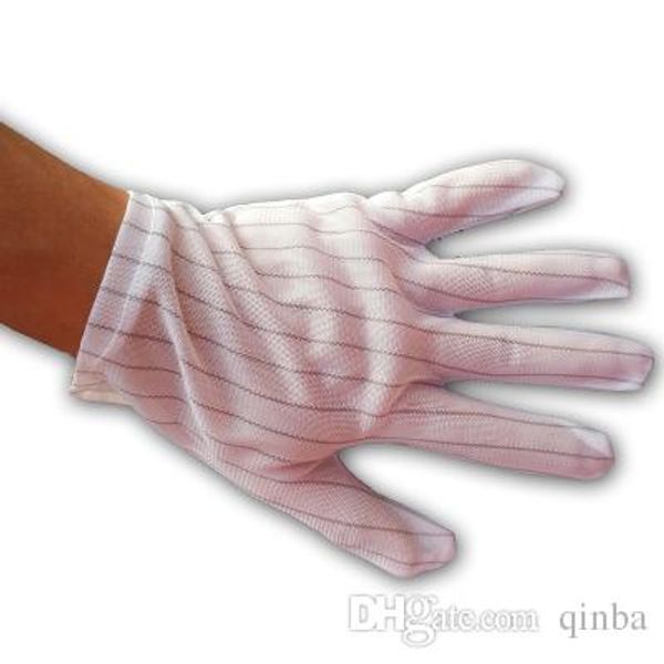 

anti-static dispensing gloves stripe five fingers double spelling adhesive non-slip dot gloves labor insurance plastic gloves