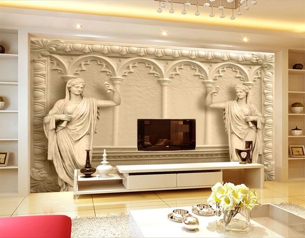 

custom wallpaper 3d upscale luxury villa 3d european style living room bedroom background wall decoration wallpaper