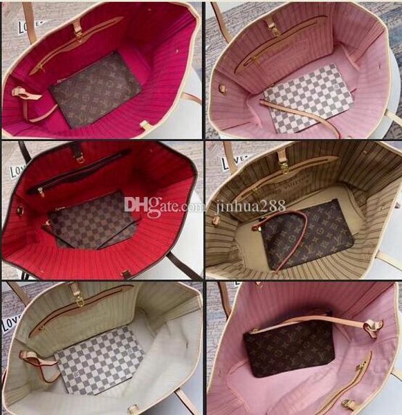 

wholesale price real leather women fashion brand neverfull mm/gm with pouch shoulder shopping bag 40995/41358