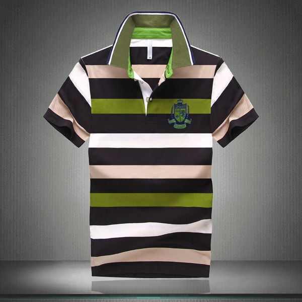 

2020 summer new arrival men shirt fashion good quality classic striped homme camisa short sleeves, White;black