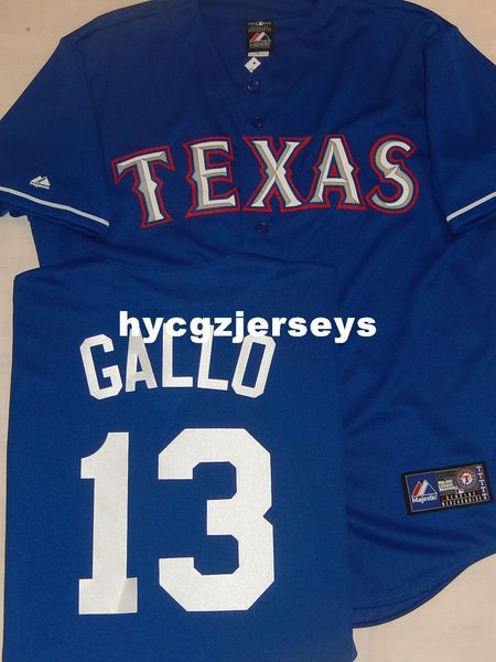 

baseball mens tr #13 joey gallo shirt jersey blue mens stitched jerseys big and tall size xs-6xl for sale, Gray