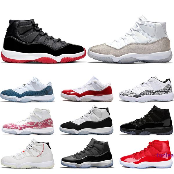 

11 баскетбол обувь 11s мужчины женщины разводят cap и платье metallic silver concord мужские тренер спорт кроссовки размер 36-47