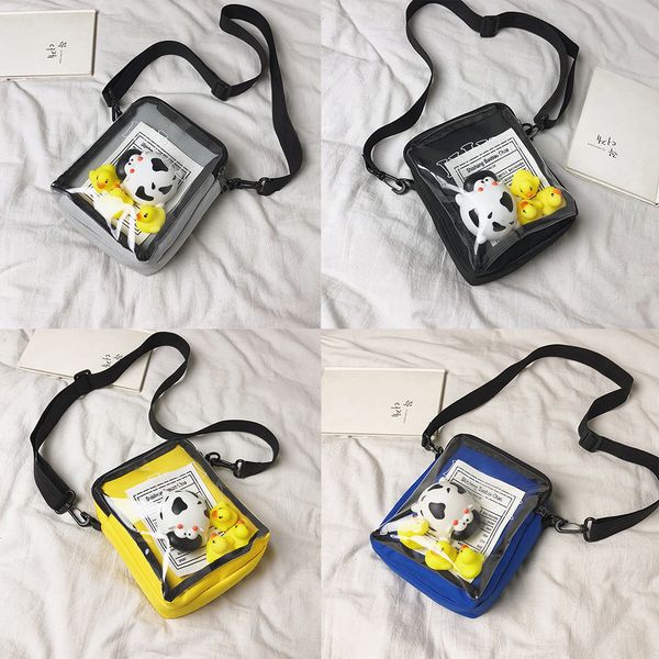 

little girl fashion cute canvas cute cartoon children jelly square bag shoulder messenger bag bolso bandolera mujer