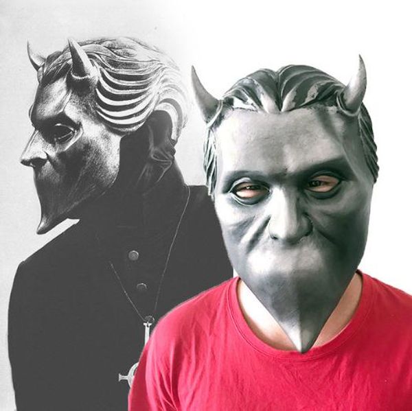 

funny cool ghost bc rock roll band cosplay mask nameless ghoul costume props helmet ghost b.c