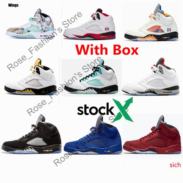 

with 2020 5 fire red wings mens basketball shoes 5s island green orange peel white black grape sports sneakers ment