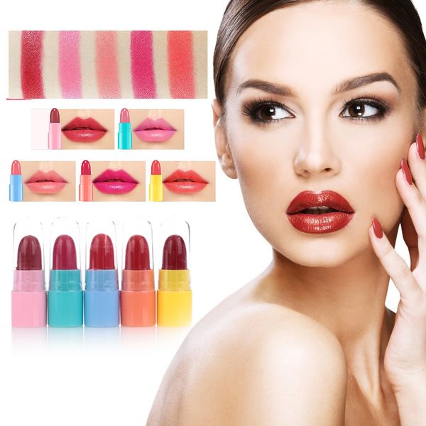 

moisturizing beauty matte lipstick lip gloss suit 5pcs professional fashion makeup