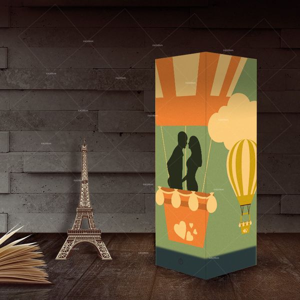 

3d paper shadow лампы night light hot air balloon творческий shadow light usb led романтичный подарок домашнее украшение освещение