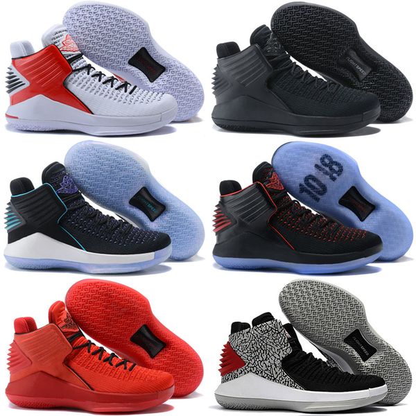 

32s xxxii jumpman 32 mens basketball designer athletics shoes black cement fashion casual sports running trainer sneakers high cut