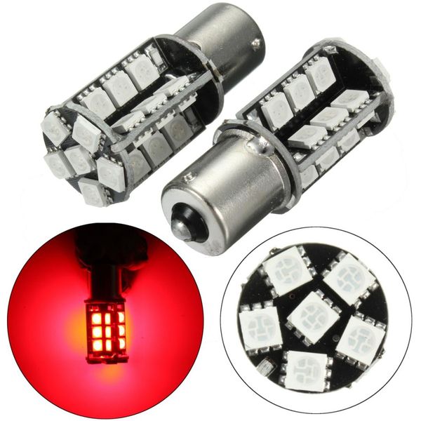 

2 pcs red ba15s 382 p21w r5w 1156 car led reverse backup rear stail brake lights bulbs turn parking signal lamp