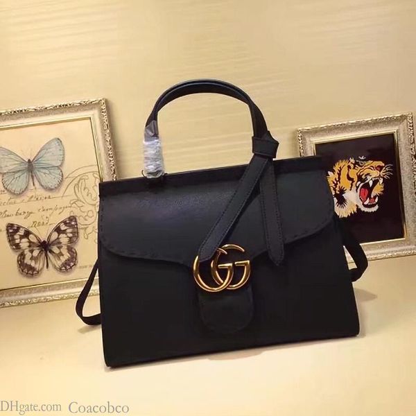 

elling classic women genuine leather real oxidizing luxury handbag pillow shoulder bag tote purse speedy 31.5*23*13cm 001