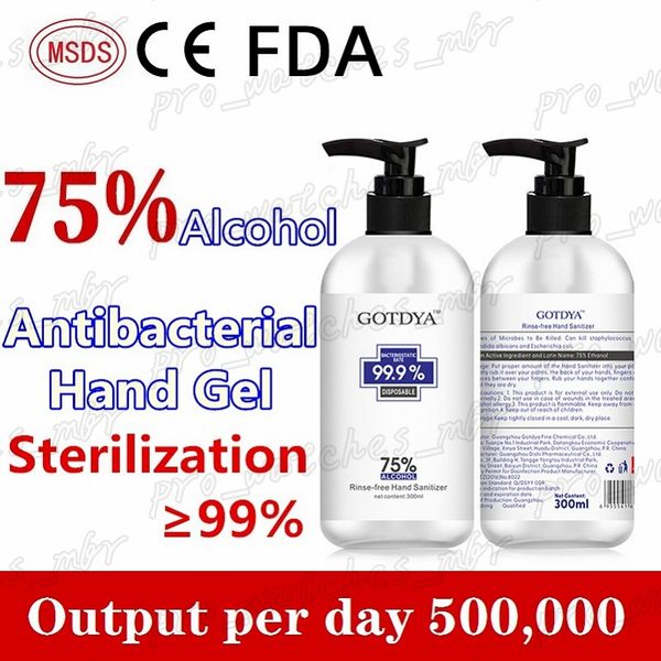

300ml home portable hand sanitizer gel effectively kill 99.99% of bacteria hand cleaner disposable rinse gel hand sanitizer h110