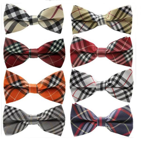 

men bow tie plaid style cotton bowtie 2018 new casual gravata borboleta butterfly tartan strip colorful ties men's plaid bow tie, Blue;purple