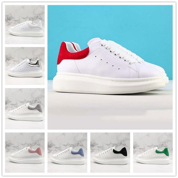 

classic designer queens white shoes black white pink real leather mens women fashion casual shoes