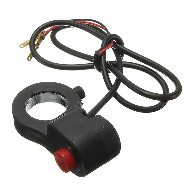 

7/8" universal motorcycle bike grip horn switch control red button