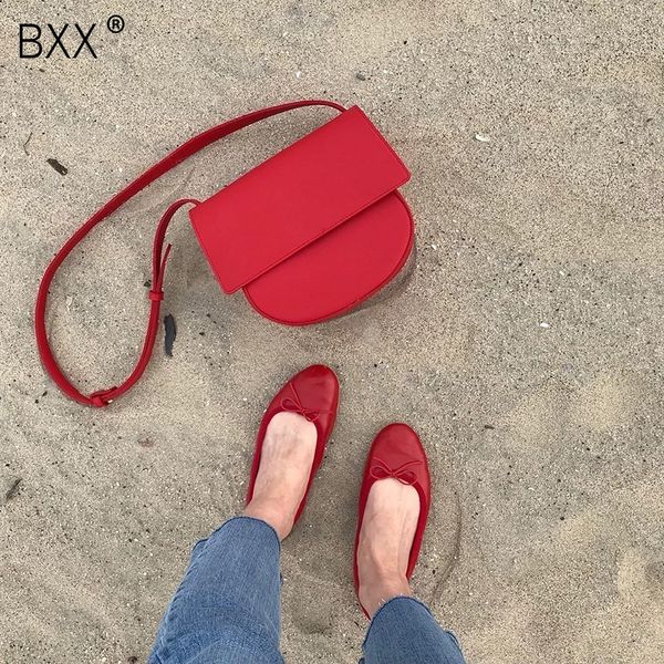 

bxx] women's single shoulder crossbody bag all-match flap 2019 fashion solid color chic bag female pu leather package hf488