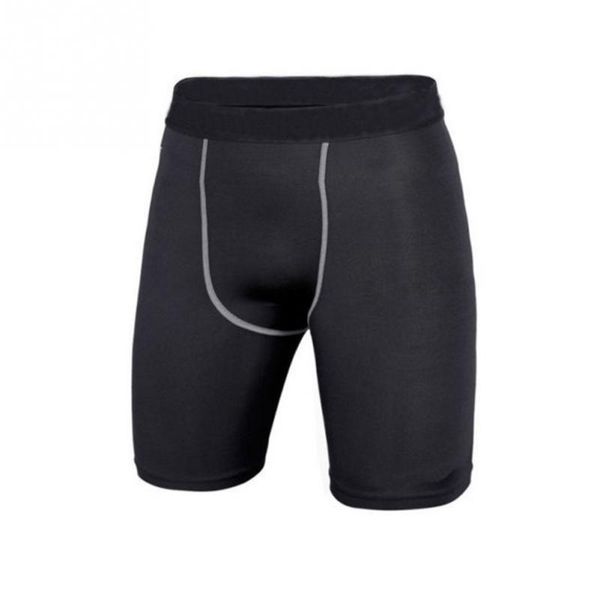 

black blue simple men bodybuilding shorts fitness workout inseam gyms shorts male muscle alive elastic compression tights pants, White;black