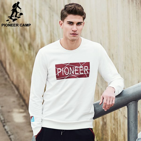 

pioneer camp 2017 new spring sweatshirt men brand clothing fashion male hoodies casual tracksuit for men awy702008, Black