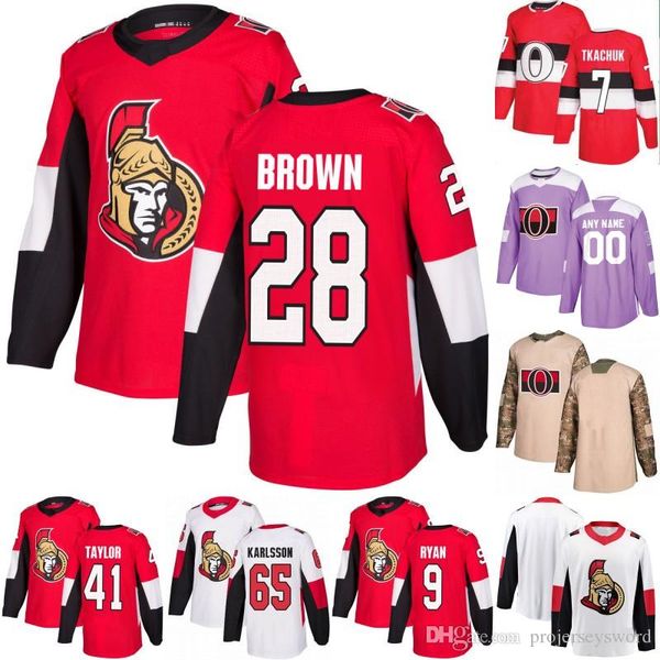 

Ottawa Senators Jersey Connor Brown Nikita Zaitsev Bobby Ryan Thomas Chabot Magnus Paajarvi Jean-Gabriel Pageau Oscar Lindberg Brian Gibbons