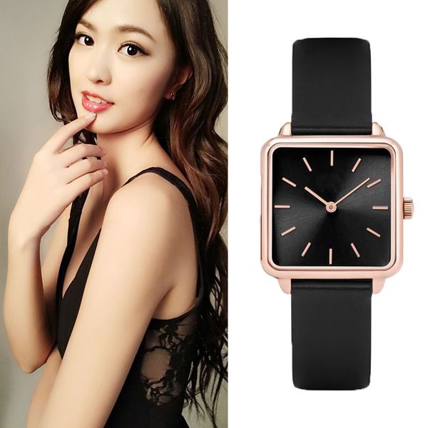 

fashion designer brand women casual dress square watch ladies bracelet watches quartz wristwatches uhr clock, Slivery;brown