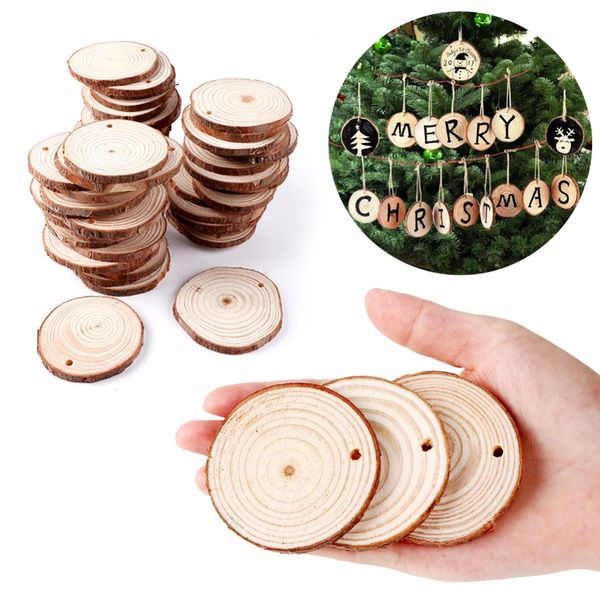 

10pcs/pack natural wood slices for birthday party diy decorations kids table number cards wedding decoration gift tags#289684