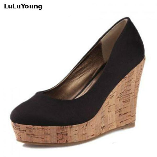 

women high heels shoes wedges shoes platform shoes black blue 31 32 33 40 41 42 sy-1388