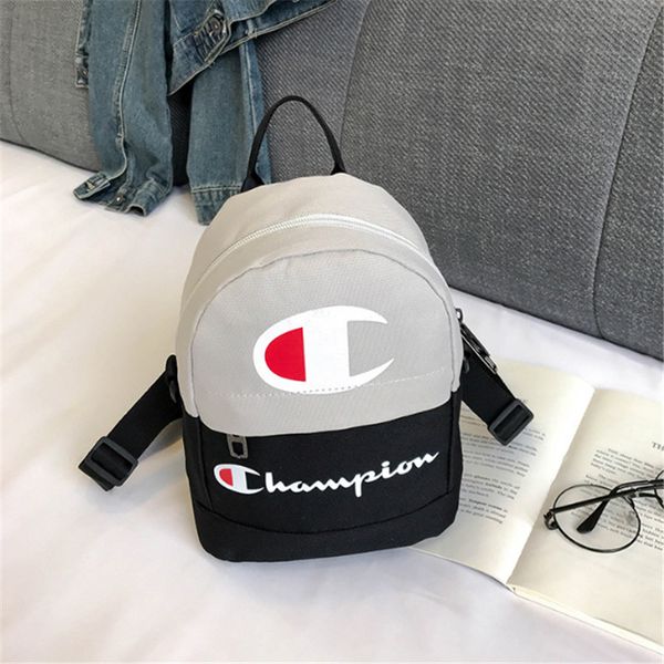 

women champions letter backpack mini shoulder bag sports travel crossbody waist bag fanny packs rucksack teenager letter print bag c3194