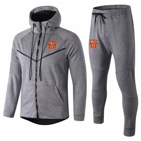 

2018 2019 fc barcelona gray hoodie printed cardigan me i hoodie weat hirt ca ual port wear zipper coat jacket lim training uit