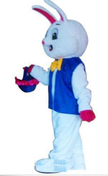 

2019 factory sale cute brand cartoon easter bunny rabbit mascot costume fancy dress, Red;yellow