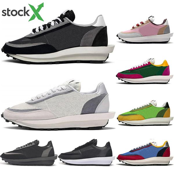 

fashion sacai ldv waffle men women running shoes black white grey pine green gusto varsity blue mens trainers sports sneakers