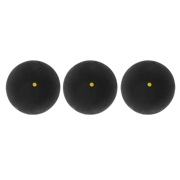 

pack of 3 single yellow dot trainning squash balls for practice training