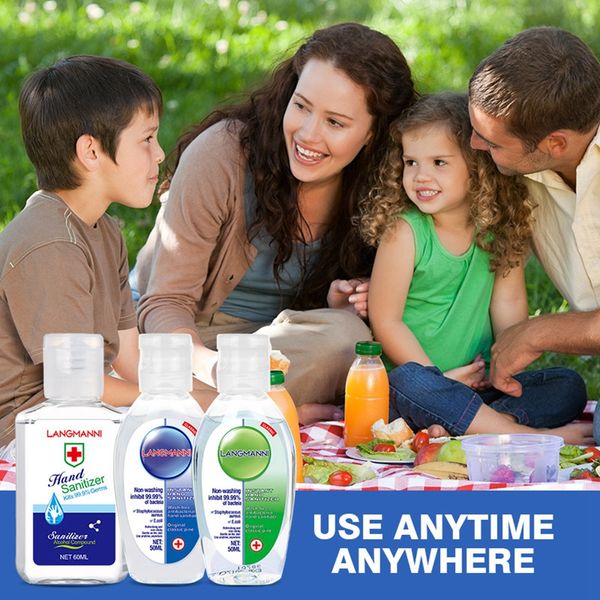 

50ml hand sanitizer travel portable mini non washing instant household hand gel disinfectant alcohol hand sanitizers langmanni ljja3910
