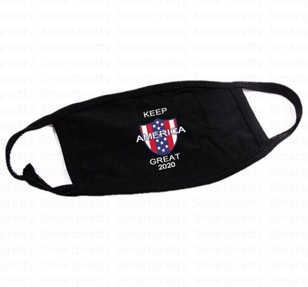 

Unisex 2020 Trump Cotton Cloth Face mask Duoble-deck Letters Printed Dustproof Mouth Cover Breathable Respirator Washable Cover Free E41201