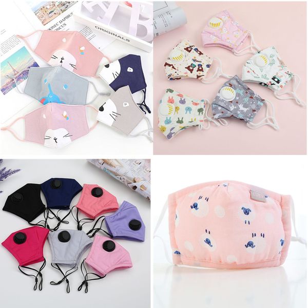 

children fashion masks filter anti dust gas hygiene mouth mask cotton reusable masks with protection for kids