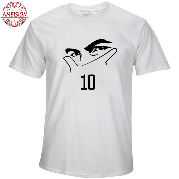

2019 short sleeve cotton t shirts man clothing paulo dybala mask custom men tshirt size xs-xxl t-shirt summer style funny, White;black