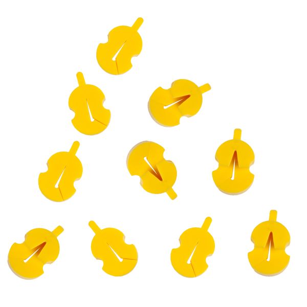 

10pcs yellow violin rubber mute silencer for string instrument parts