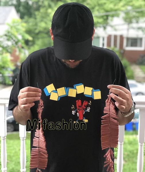 19ss Usa Fashion High Quality Summer Box Logo Dynamite Tee Bombers