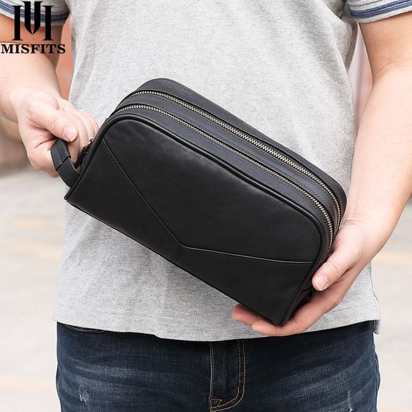 

quenya crazy horse genuine leather men's cosmetic bag for male large capacity toiletry bag vintage wash bags travel make up