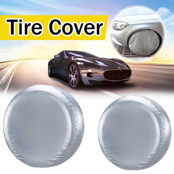 

4pcs car spare wheel tire cover case tarpaulin waterproof outdoor vehicle car wheel cover case soft bag protector dustproof