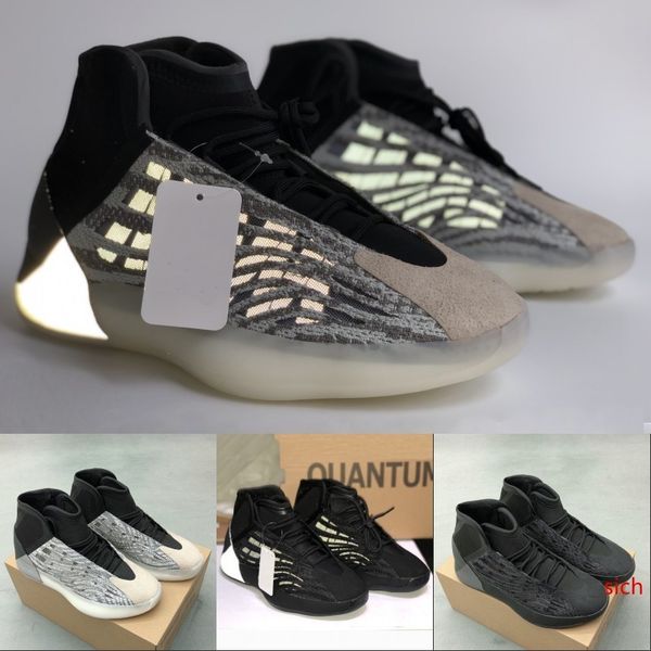 

3m reflective quantum triple black kanye west basketball shoes mens trainers fashion luxury designer women sneakers us 5-12.5