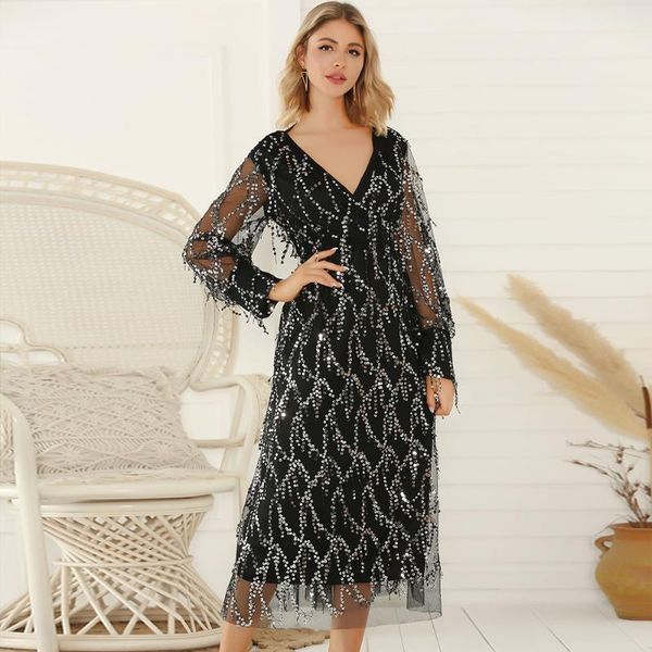 

черный блестки абай дубай турецкого мусульманского платья abayas женщина кисточка вечерних платья хиджаба кафтан турция исламская одежда каф, Red