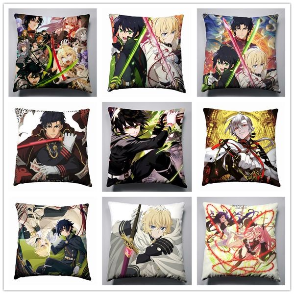 

anime manga seraph of the end 40x40cm pillow case cover seat bedding cushion 001