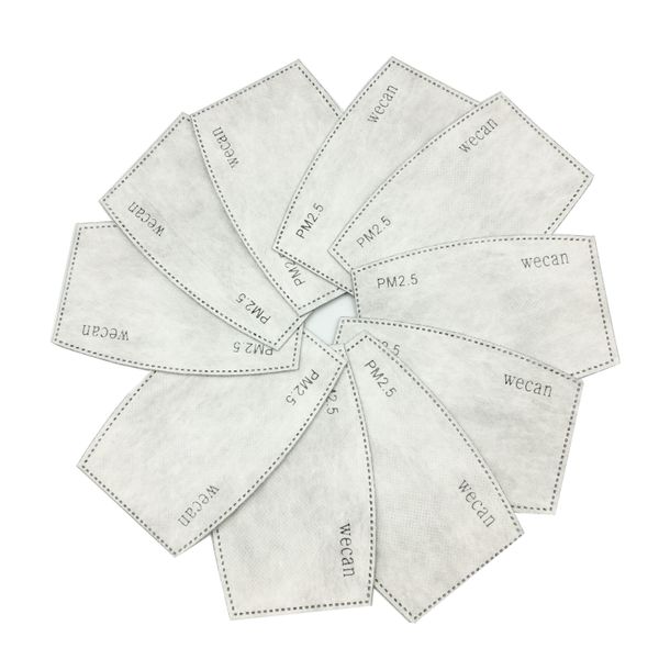 

10 шт. / лот pm2. 5 фильтровальная бумага анти дымка рот маска для лица анти-пылезащитный фильтр активированный угольный фильтр для маски