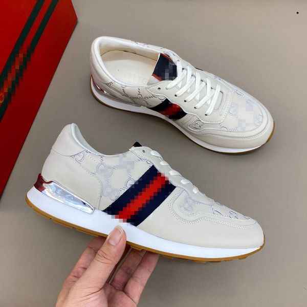 

652 new arrival luxury fashion designer women shoes gold low cut brand leather flat designers men womens casual sneakers 38-44, Black