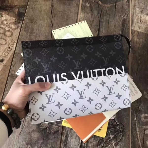 

L oui v uitton leather print wallet men famou brand handbag luxury clutch bag tote pur e de igner women fa hion envelope bag