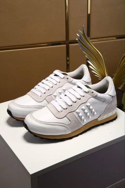 

new arrivals 2019 designer men women blue suede and leather with star canvas sneakers,brand fashion flats causal shoes n189602, Black