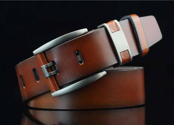 

новые мужские ремни винтажный стиль ремень для мужчин ретро цвет стиль homme мужские ремни женская мода пояс оптом, Black;brown