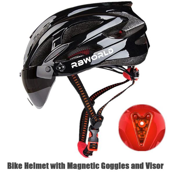 

bicycle cycling helmet cool adjustable cycling helmet with led light removable sun visor 2020 road motorcycle
