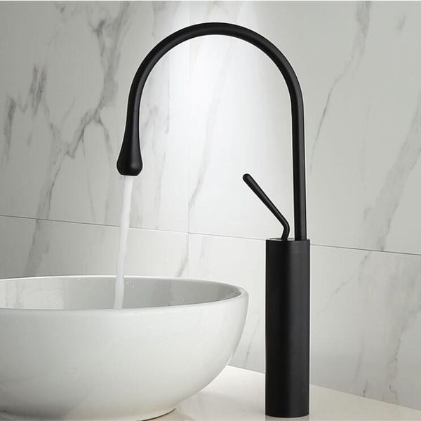 

new basin faucet single lever 360 rotation spout moder brass mixer tap for kitchen or bathroom basin water sink mixer gold brush